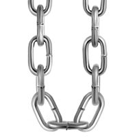 Mophorn Grade 30 Chain 0.31 Inch by 20Ft Length Grade 30 Proof Coil Chain Zinc Plated Grade 30 Chain for Towing Logging Agriculture and Guard Rails