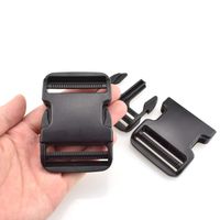 SGH Pro Extra Thick Military Grade Dual Adjustable Quick Side Release Buckles Clips Snaps 2" Wide 2 Pack No Sewing Heavy Duty Plastic Replacement for Nylon Strap Webbing Boat Cover Backpack Fanny Pack