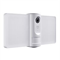 Geeni GN-CW016-199 Sentry Smart Floodlight Outdoor Light and Security Camera for Home Surveillance - No Hub Works with Amazon Alexa & Google Assistant, Requires 2.4 GHz Wi-Fi, White
