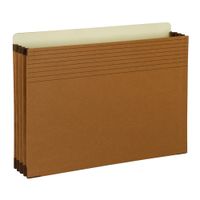 Smead Full-Height Pocket with Easy Grip, Straight-Cut Tab, 5-1/4" Expansion, Legal Size, Redrope, 10 per Box (74285)