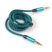 Gotd 3.5mm Stereo Car Auxiliary Audio Cable Male to Male for Smart Phone (Blue)