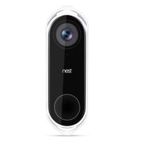 Wasserstein Adjustable Angle Wall Mount Compatible with Nest Hello Video Doorbell - Adjust Your Nest Hello flexibly (White)