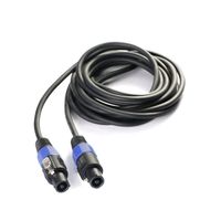 Tenuto Tech 2-Core Pro Audio Gauge Speaker Cable PVC Jacket 6.35mm -6.35mm With Compatible Connectors For Guitar Amplifier & Speak Cabinet-50ft