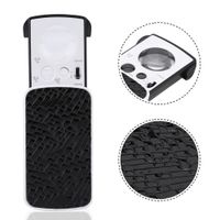 30x / 60x / 90x Magnifying Glass, Jewelry Loupe, Jewelry Optical Magnifier, Jeweler Tool LED Light Loupe, Handheld Reading Magnifier Glass for Jeweler Watch Repair (Black)
