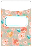 Eureka Confetti Splash Floral Toss Library Pockets (866402)
