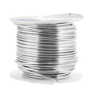 Mandala Crafts Anodized Aluminum Wire for Sculpting, Armature, Jewelry Making, Gem Metal Wrap, Garden, Colored and Soft, 1 Roll(16 Gauge, Silver)