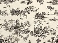 Black"Country Farm" Toile Kraft Tissue Paper Gift Wrapping 20"x30" Sheets (20)