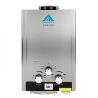 Ridgeyard 8L Natural Gas 2GPM Hot Water Heater Tankless Heater w/Shower Head