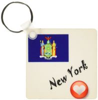 3dRose I Love New York - Key Chains, 2.25 x 4.5 inches, set of 2 (kc_7200_1)