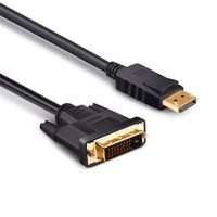 BolAAzuL DP DisplayPort to DVI Cable Cord Male to Male for Desktops Laptops 1080P 3ft/6ft/10ft (10ft(3M))