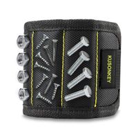 Magnetic Wristband, KUSONKEY Tool Belt with 15 Powerful Magnets for Holding Screws/Nails/Drill Bits, Versatile Gift for Him/Men/Father/Dad/DIY Handyman/Electrician/Husband/Boyfriend