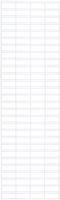 KC Store Fixtures A04258 Slatgrid Panel 2' x 8', White (Pack of 3)