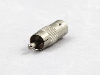 Aposonic A-XBFRM BNC Female to RCA Male (Metallic Silver)
