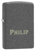 Personalized Zippo Iron Stone Lighter with Free Engraving