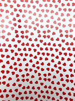 Red Hearts Love Valentines Day Anniversary Gifting Gift Present Birthday Wrapping Paper 2.5' x 12'