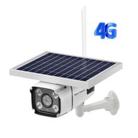 Solar Wireless Outdoor Security Camera 4G SIM Card Network Supported 2.0 MP1080P IP Camera with Two-Way Audio, Motion Detection, Activity Alert, Deterrent Alarm - iOS, Android App