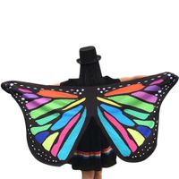 Hemlock 2018 New Butterfly Wings Shawl Fairy Cape Wrap Scarf Halloween Shawl Party Costume Accessory (Multicolor)