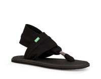 Sanuk Women's Yoga Sling 2 Sandal, Black, 9 M US