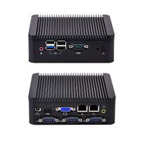 Economic Nettop fanless X86 Mini Industrial PC Q190P 4G ram 64G SSD with Intel Baytrail J1900 Four COM Ports Dual LAN Ports DC 12V Windows 10 htpc