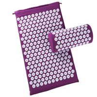 NAB325 Acupressure Cushion, Acupuncture Floor Mat with Bag Tote Relieves Sciatica and Neck Pain, for Home, Office, Yoga Room