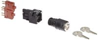 Siemens 3SB22 10-4PA01 Key-Operated Switch Units, 3 Positions, I-O-I Switching Sequence, Maintained Operation, 2 x 62 Degree Operating Angle, NO, NO Contact Type Maintained Operation, 2 x 62 Degree Operating Angle, 1 NO, 1 NO Contact Type