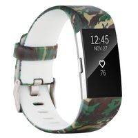 honecumi Replacement Bands Compatible with Fit bit Charge 2 Wristbands Rose Gold Watch Bands/Strap for Men Women Colorful Pattern Bands with Metal Clasp Large Small Bands