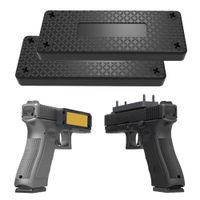 Piggy-G 2Pack Magnetic Gun Mount & Holster for Vehicle and Home - 43lb Car Holster Concealed Carry Holster for Handgun Pistol Revolver Magazine in Truck, Vehicle, Wall, Vault, Bed,Bedside