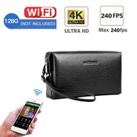 SHECAI Custom spy Camera Concealed 4K HD WiFi Camera Bag - with Password Lock to Protect Your Privacy - (2880 2160) Resolution (Gblack) (Black 128G)