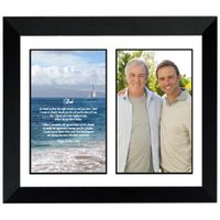 Father's Day Gift for Dad in Frame with Poem Photo Mat - Add Photo