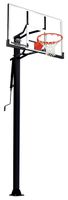 Silverback 54" In-Ground Basketball Hoop with Adjustable-Height Tempered Glass Backboard and Pro-Style Breakaway Rim