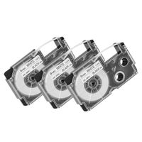 3 Pack KL-100 KL-120 Label Tapes Compatible with Casio 9mm x 8m Black on White XR-9WE Compatible with Casio KL-60 KL60SR KL100 KL750 KL780 KL7200 KL7000 Label Makers