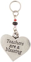 Cathedral Art 2-Inch Teacher Heart Key Ring Charm (KRC188)
