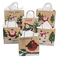 Fun Express One Dozen Paper Christmas Craft Bag Assortment/Christmas/Holiday wrap