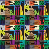 Flat Wrap Wrapping Paper 19'X27" 2 Sheets/Pkg-Masculine