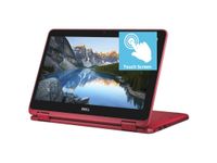 2018 Flagship Dell Inspiron 11.6" HD Touchscreen 2 in 1 Business Laptop/Tablet, AMD Dual Core A9-9420e 8GB DDR4 512GB SSD AMD Radeon R5 MaxxAudio Bluetooth 802.11bgn HDMI Webcam USB 3.1 Win 10 -Red