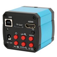 HDMI Microscope, 21MP HD 1080P Microscope Camera Digital Microscope USB Camera for Trinocular Microscope 100-240V, 7X Digital Zoom, Used in Industry/Agriculture/Biology(US)
