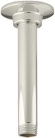 KOHLER K-7394-SN 6-Inch Ceiling Mount Showerarm, Vibrant Polished Nickel