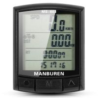 LixadaA Bike Computer with Bicycle Speedometer and Odometer Cycling Computer LCD Backlight Multifunction MTB Road Bike Computer Stopwatch(Wireless/Wired)