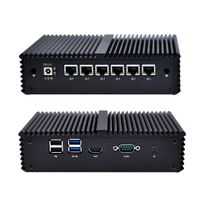 Qotom-Q575G6-S05 Mini PC Intel PCore i7 7500U Support Linux Thin Client 6 NUC Fanless Compact PC (4G DDR4 RAM + 256G MSATA SSD + WiFi)