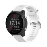 ZSZCXD Compatible for Garmin Forerunner 245/245M, 20mm Width Silicone Wristband Replacement Watch Band for Garmin Forerunner 245/245M/645 Smart Watch (White)