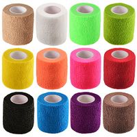 Mudder 12 Pack Wrap Tape Sports Tape Self-Adherent Tape Pressure Wrap Bandage Rolls for Wrist Ankle (12 Colors, 2 Inch x 5 Yards)