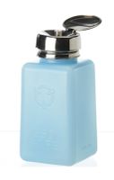 Solvent Dispenser ESD safe, Static dissipative, Blue Bottle with Anti-splash Pump Average surface resistivit, 8oz Bottle, Purity Pump