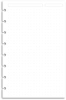 Eleven Discs Junior Dot Grid Sheets, Premium Heavyweight Discbound Notebook Paper Refills Punched for Circa, Arc, TUL (50 Sheets)