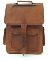 Handmade Genuine Leather Backpack Laptop Bag for Men Women Rucksack Knapsack