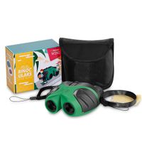 Gifts for 3-12 Years Old Boys, JRD&BS WINL Compact 8x21 Shock Proof Binoculars for Bird Watching Kids Telescope for Teens Toys for 3-12 Years Old Boys (Green)