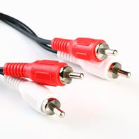 MAS 1FT RCA Audio Cable 2 RCA Male to 2 RCA Male M/M Stereo Audio Patch Cord Cable