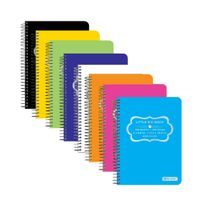 BAZIC 150 Ct. 4" X 5.5" Poly Cover Spiral Fat Book, Case of 48 (5460-48)