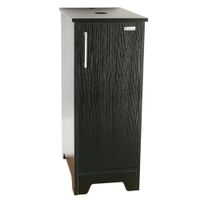 U-Eway Bathroom Vanity, Wood Cabinet Units for Bathroom,Free Standing,Morden Sink Stand Pedestal for Single Small Bathroom,Adjustable Built-in Clapboard,Soft Closing Door,MDF Made (Black)