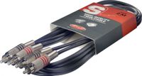 Stagg 3ft. Twin cable - m. RCA/m. RCA