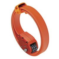 OTTOLOCK Steel & Kevlar Combination Bike Lock | Lightweight, Compact, Durable Design | Ideal for Cycling & Outdoor Gear (OTTO Orange, 30 inch)